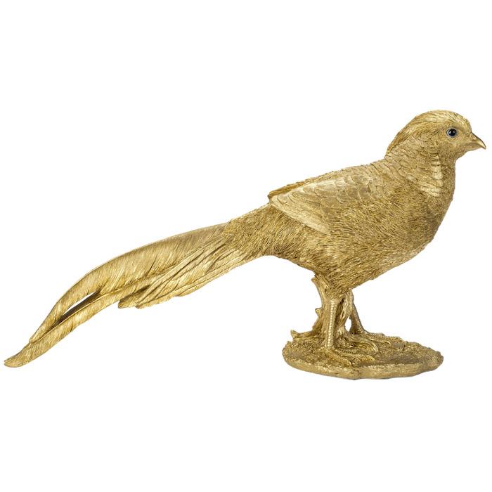 鳥 置物 オブジェ 北欧 動物 かわいい キンケイ ゴールド 豪華 金色