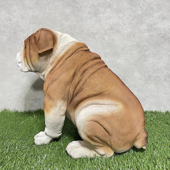 置物 犬 動物 ブルドッグ グッズ 横幅46.5cm woobia おしゃれ 大きい