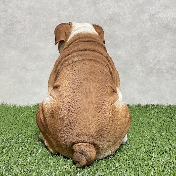 置物 犬 動物 ブルドッグ グッズ 横幅46.5cm woobia おしゃれ 大きい