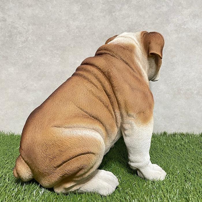 WOOBIA（ウービア） 置物 犬 動物 ブルドッグ グッズ 横幅46.5cm