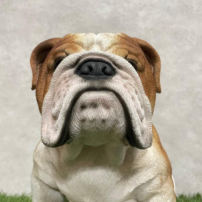 WOOBIA（ウービア） 置物 犬 動物 ブルドッグ グッズ 横幅46.5cm