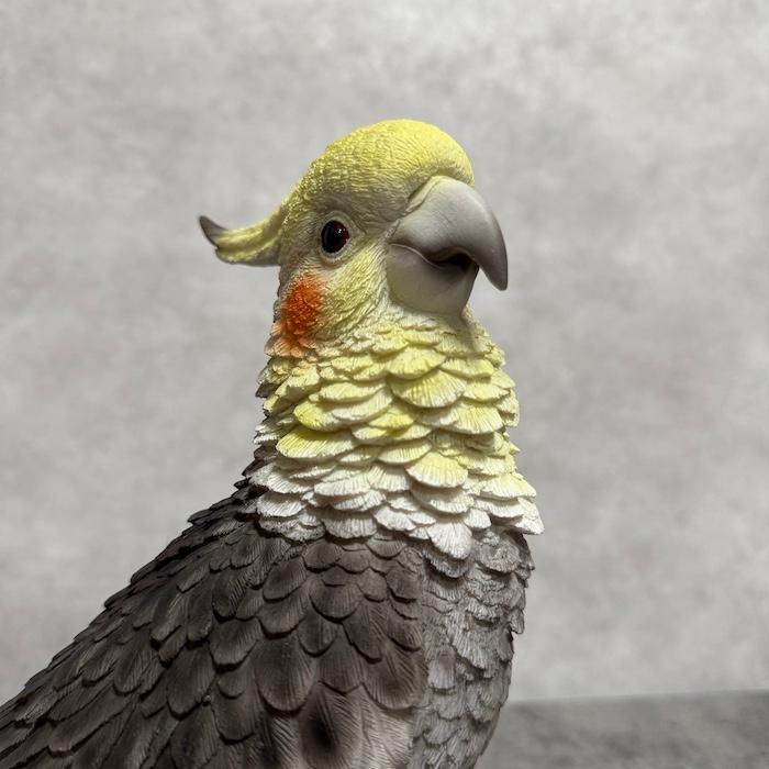置物 鳥 かわいい オブジェ 北欧 動物 オカメインコ 高さ22cm おしゃれ 