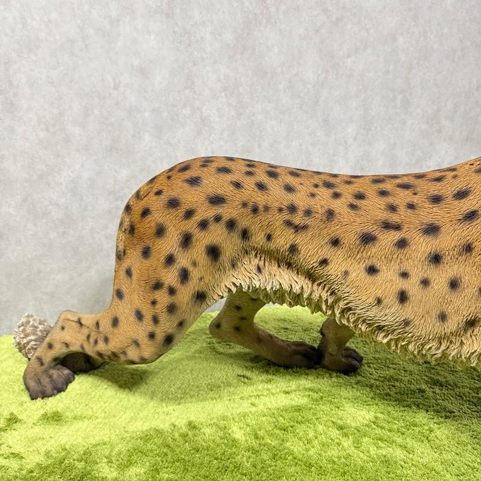 置物 動物 歩くチーター 特大 高さ49.5cm おしゃれ 大きい 玄関