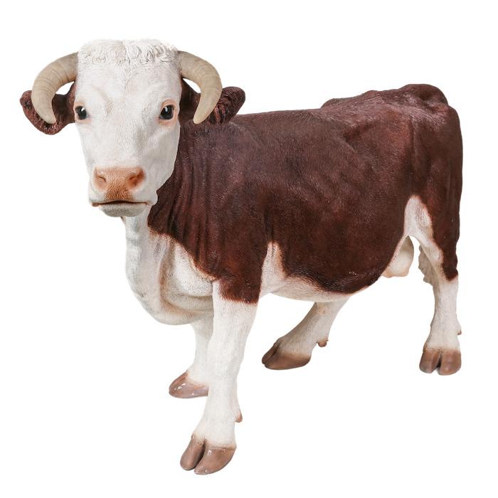 置物 動物 立っている牛 特大 高さ91cm おしゃれ 大きい 玄関