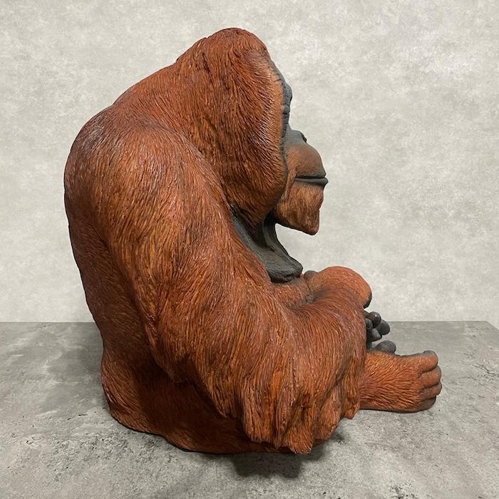 輸入雑貨　北欧　ゴールド　『オラウータンのオブジェ』　開運　縁起物　大きい 輸入雑貨 北欧 ゴールド 『オラウータンのオブジェ』 開運