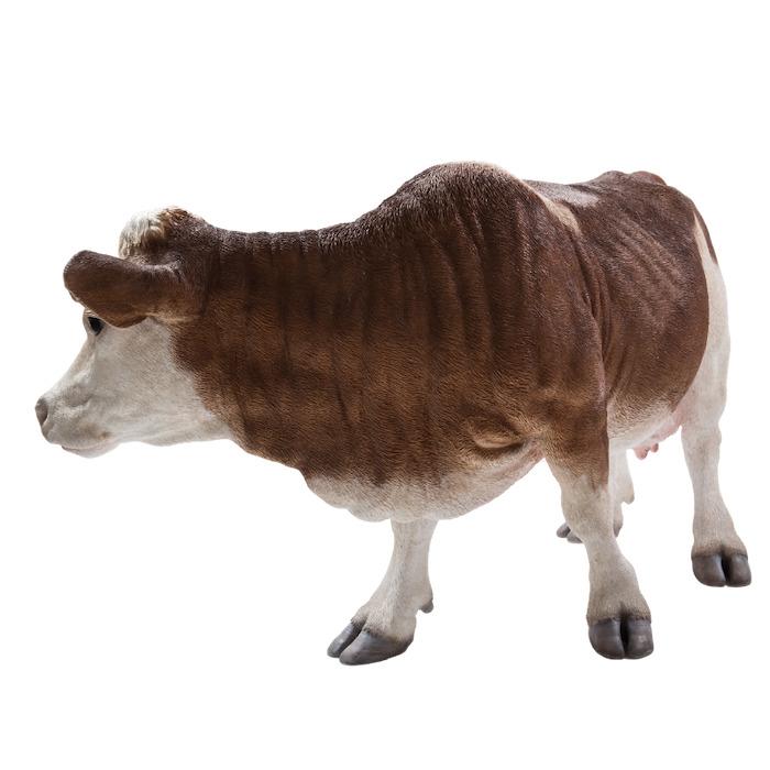 置物 動物 立っている牛 ブラウン 特大 高さ70.5cm おしゃれ 大きい