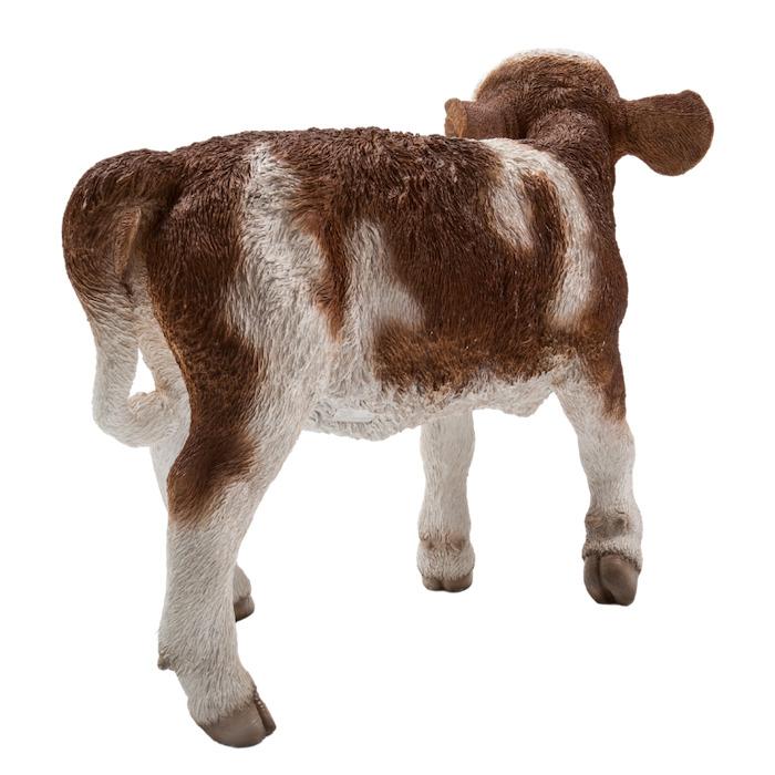 子牛 飾り 本物ぽい 置物 動物 見上げる子牛 高さ42.5cm woobia おしゃれ 大きい 玄関