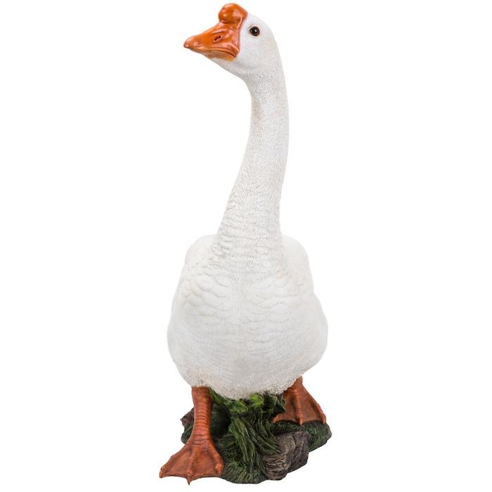 置物 鳥 かわいい 特大オブジェ 高さ65cm 北欧 動物 餌を求める白