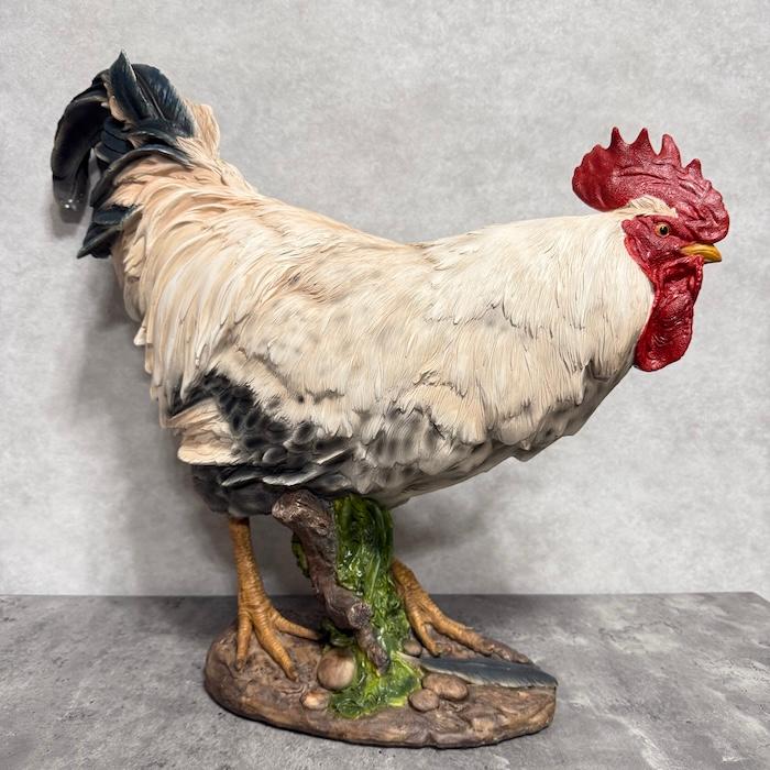 置物 鳥 かわいい 北欧 動物 屈むニワトリ 特大オブジェ 鶏 高さ54.5cm