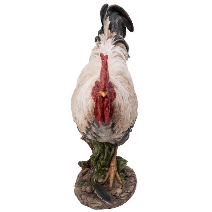 置物 鳥 かわいい 北欧 動物 屈むニワトリ 特大オブジェ 鶏 横幅64.1cm