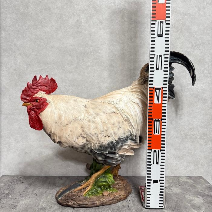 置物 鳥 かわいい 北欧 動物 屈むニワトリ 特大オブジェ 鶏 高さ54.5cm