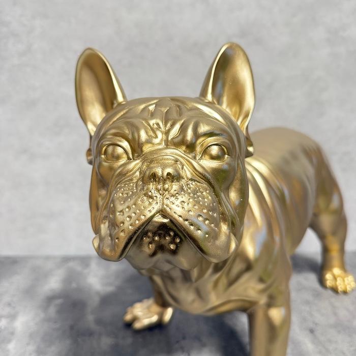WOOBIA（ウービア） 置物 犬 動物 スムースゴールドのフレンチ