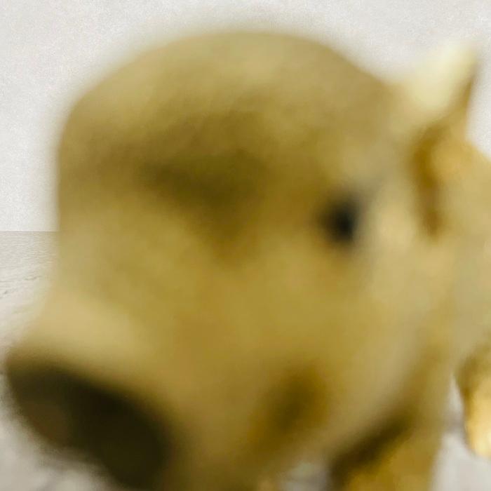 WOOBIA（ウービア） 置物 かわいい 動物 玄関 金の豚 ミニ ゴールデン