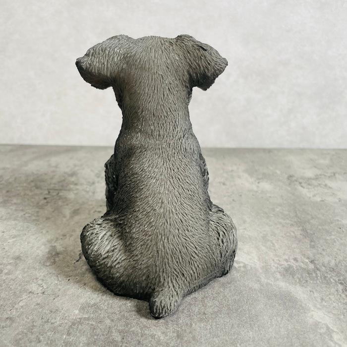 置物 犬 かわいい 動物 玄関 お座りシュナウザー おしゃれ 可愛い インテリア ガーデンオーナメント  woobia ウービア |  | 05
