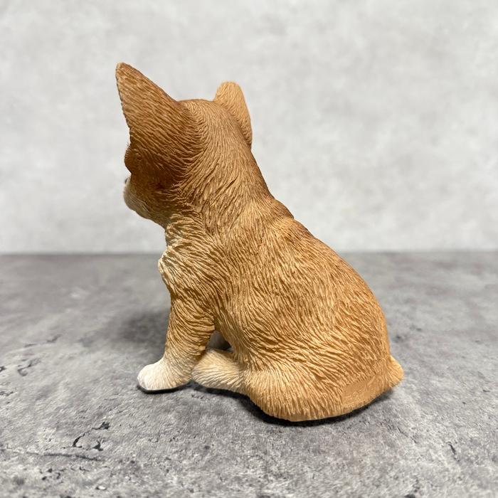 犬 置物 おしゃれ お座りチワワ 小 茶白 かわいい 動物 インテリア オブジェ ガーデンオーナメント woobia ウービア |  | 05