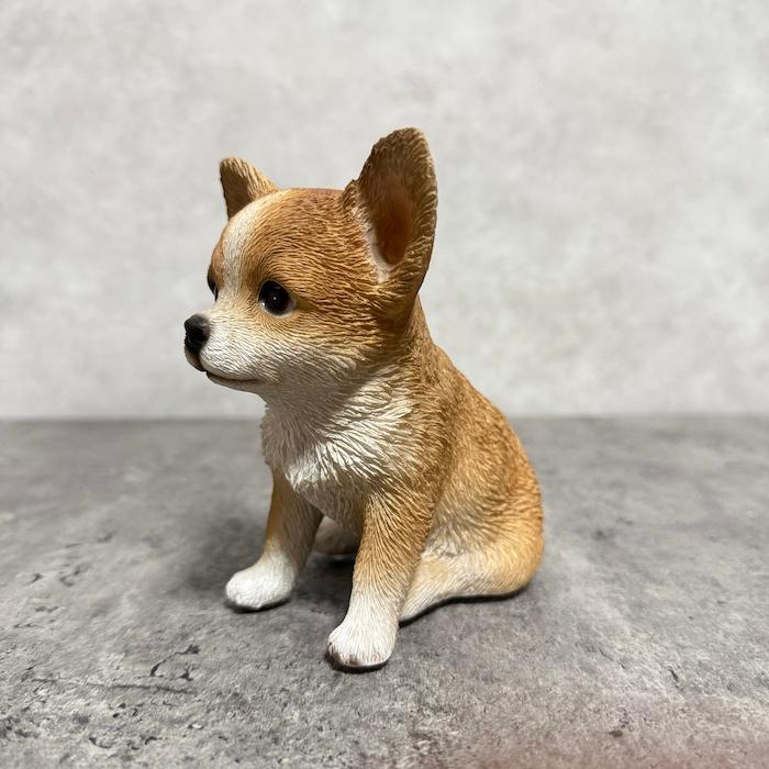 犬 置物 おしゃれ お座りチワワ 小 茶白 かわいい 動物 インテリア オブジェ ガーデンオーナメント woobia ウービア |  | 07