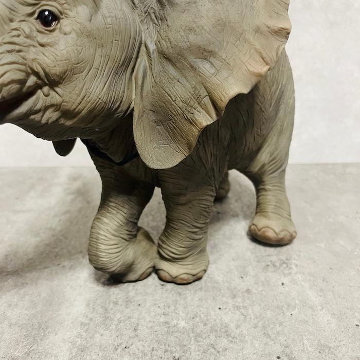 置物 動物 喜んでるゾウ 小 象 高さ22cm 縁起物 風水 woobia おしゃれ
