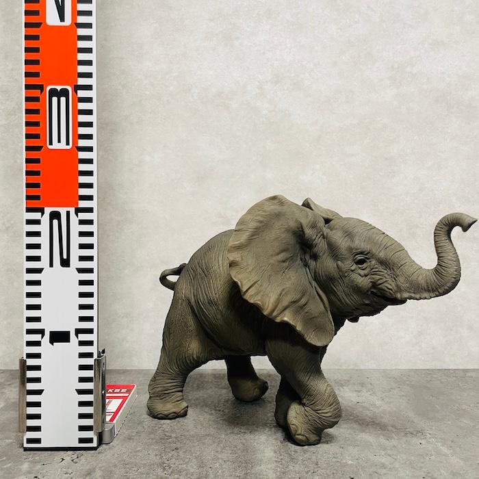 置物 動物 喜んでるゾウ 小 象 高さ22cm 縁起物 風水 woobia おしゃれ