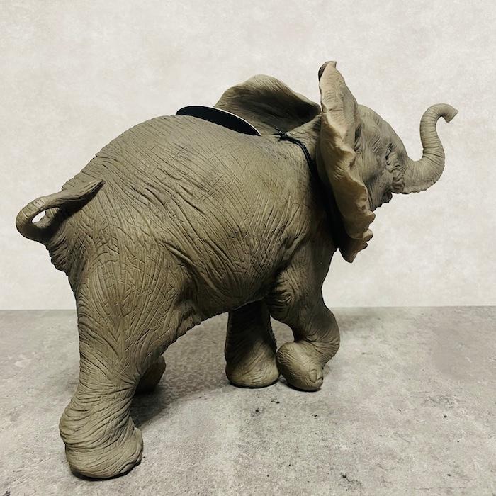 置物 動物 喜んでるゾウ 小 象 高さ22cm 縁起物 風水 woobia おしゃれ
