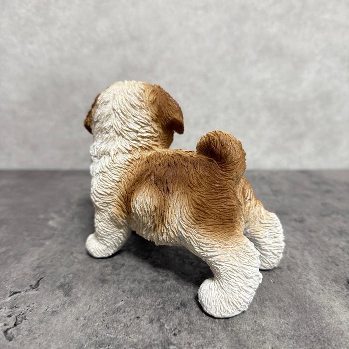 犬 置物 おしゃれ 右向きに立つシーズー かわいい 動物 インテリア