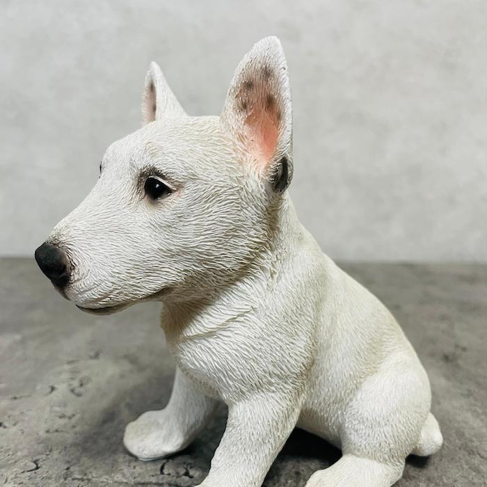 置物 犬 かわいい 動物 玄関 お座りブルテリア おしゃれ 可愛い