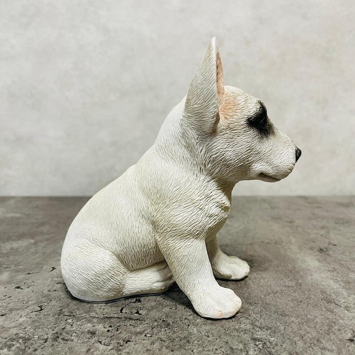 置物 犬 かわいい 動物 玄関 お座りブルテリア おしゃれ 可愛い インテリア ガーデンオーナメント  woobia ウービア |  | 08
