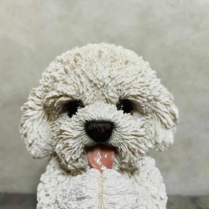 WOOBIA（ウービア） 置物 犬 高さ22cm かわいい 動物 玄関 おねだり