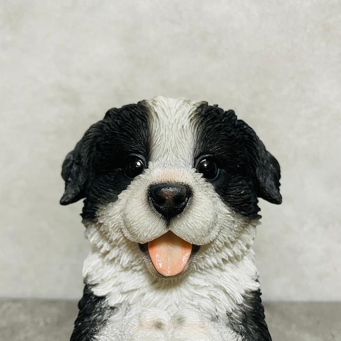 置物 犬 かわいい 動物 玄関 おねだりボーダーコリー 高さ22cm イヌ おしゃれ インテリア 庭 ガーデン woobia ウービア |  | 02