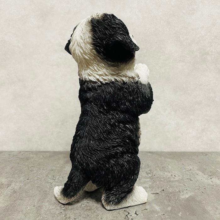 置物 犬 かわいい 動物 玄関 おねだりボーダーコリー 高さ22cm イヌ おしゃれ インテリア 庭 ガーデン woobia ウービア |  | 04