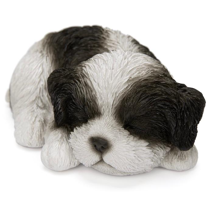 WOOBIA（ウービア） 犬 置物 すやすやシーズー 横幅17.5cm WOOBIA