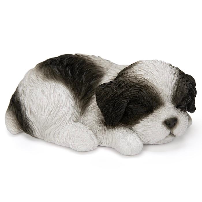 WOOBIA（ウービア） 犬 置物 すやすやシーズー 横幅17.5cm WOOBIA