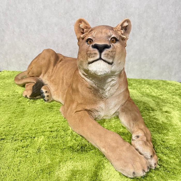 置物 動物 お座りメスライオン 大 横幅116cm おしゃれ 大きい 玄関