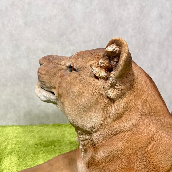 置物 動物 お座りメスライオン 大 横幅116cm おしゃれ 大きい 玄関