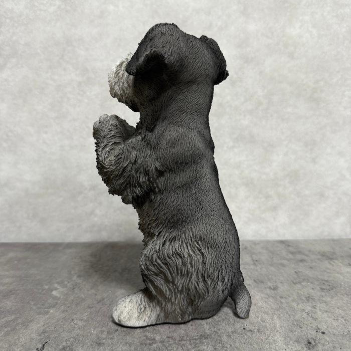 犬 置物 高さ21cm おしゃれ おねだりシュナウザー かわいい 動物 インテリア オブジェ オーナメント woobia ウービア |  | 10