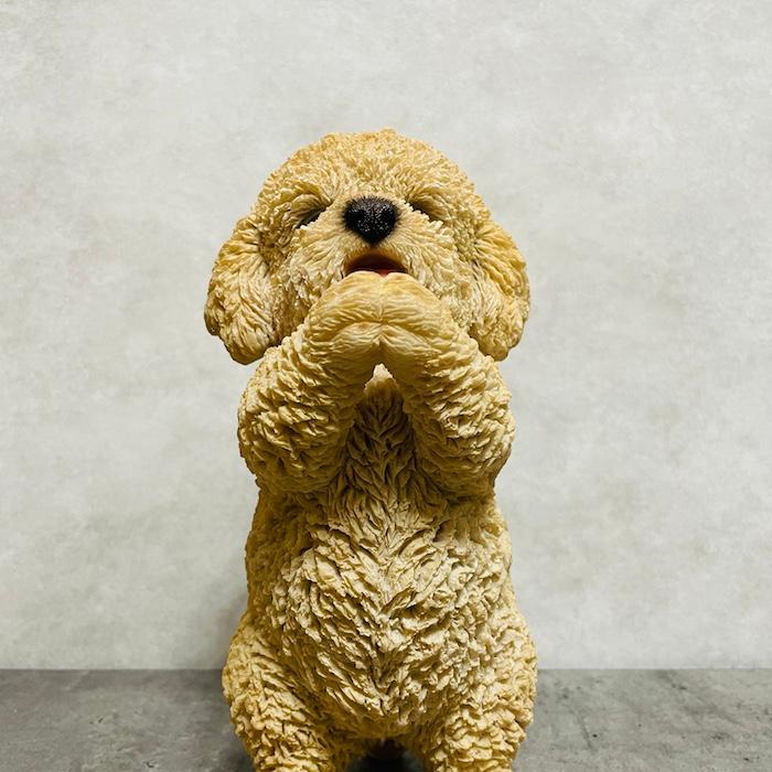 WOOBIA（ウービア） 置物 犬 高さ22cm かわいい 動物 玄関 おねだり