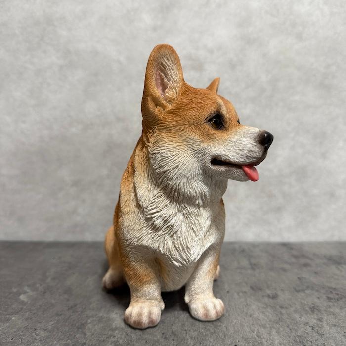 犬 置物 おしゃれ お座りウェルシュコーギー かわいい 動物 インテリア オブジェ ガーデンオーナメント woobia ウービア |  | 09