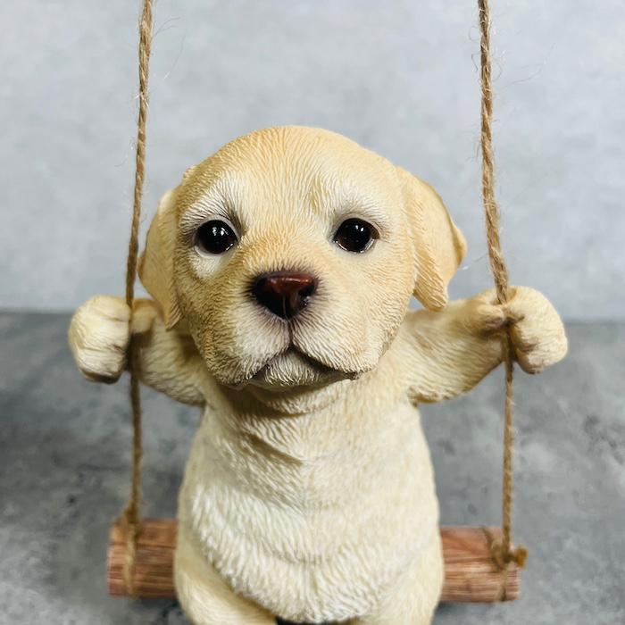 WOOBIA（ウービア） 置物 犬 かわいい 動物 玄関 ラブラドール