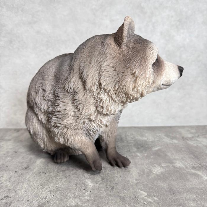 置物 動物 動きだすアライグマ 横幅34cm オブジェ woobia おしゃれ