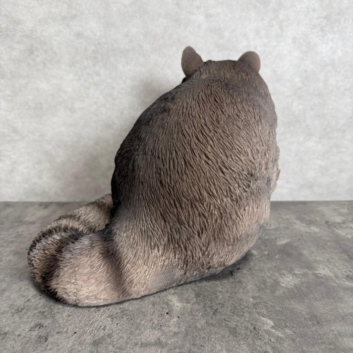 置物 動物 動きだすアライグマ 横幅34cm オブジェ woobia おしゃれ