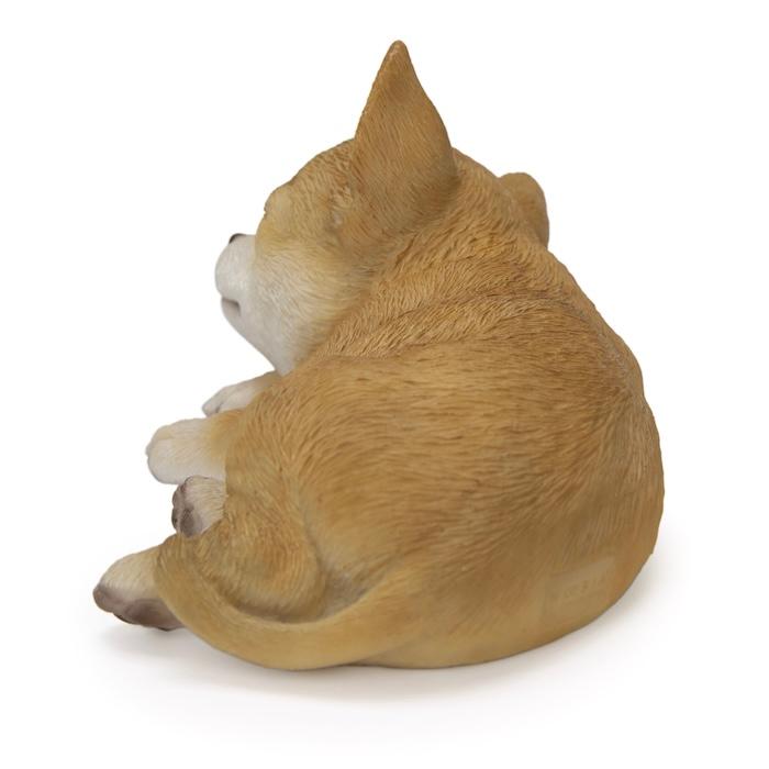 犬 置物 すやすやチワワ 眠る 横幅17.5cm WOOBIA リアル 可愛い おしゃれ オブジェ 卓上 インテリア 玄関 ギフト 動物 雑貨 癒し |  | 03