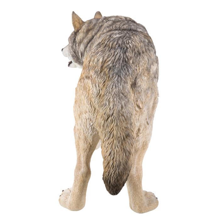 WOOBIA（ウービア） 置物 動物 振向きオオカミ 特大 横幅122cm 狼