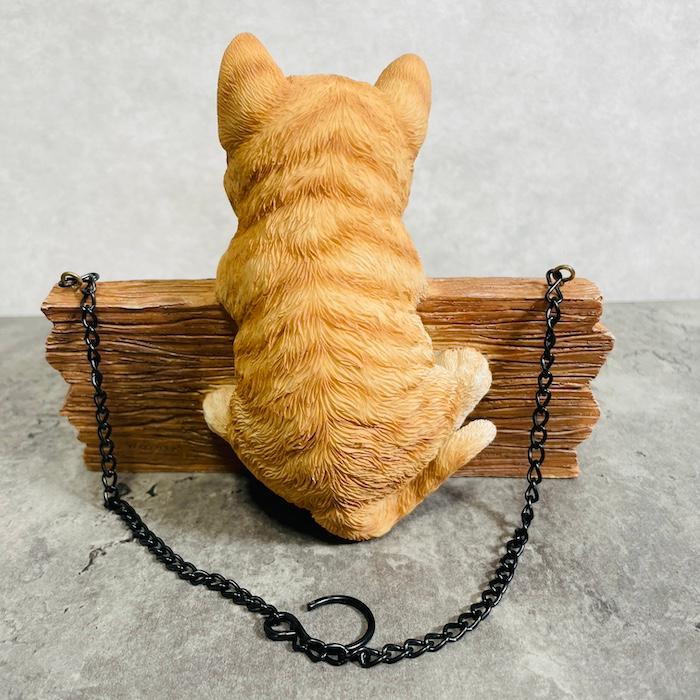 WOOBIA（ウービア） 置物 猫 かわいい 動物 玄関 ウェルカムボード