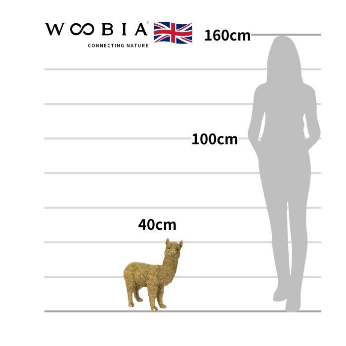 WOOBIA（ウービア） 置物 動物 アルパカ ゴールド 大 金色 縁起物 高さ