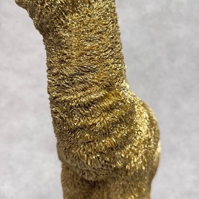 WOOBIA（ウービア） 置物 動物 アルパカ ゴールド 大 金色 縁起物 高さ
