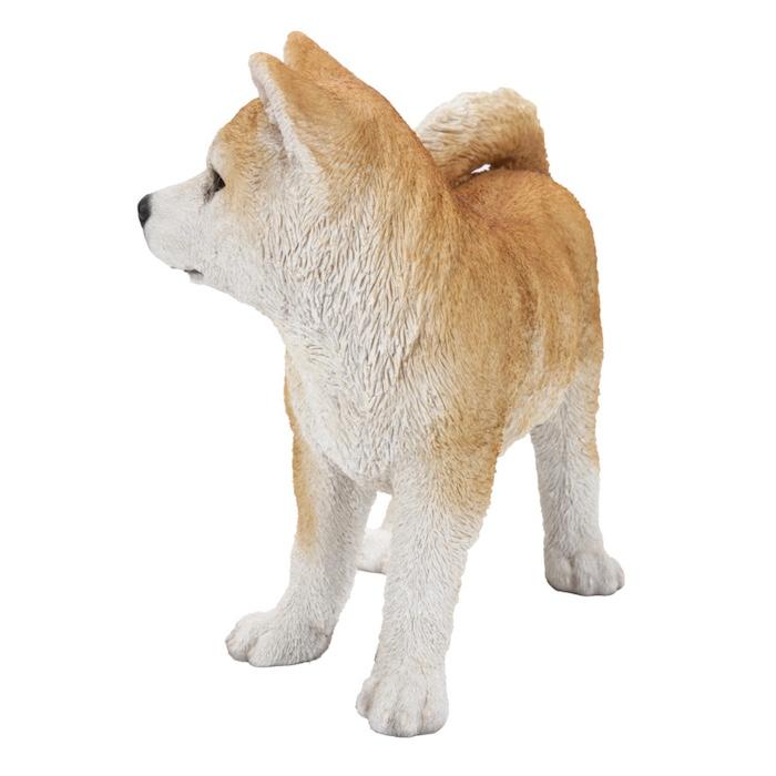置物 犬 動物 右向き秋田犬 大 かわいいグッズ 高さ34.8cm
