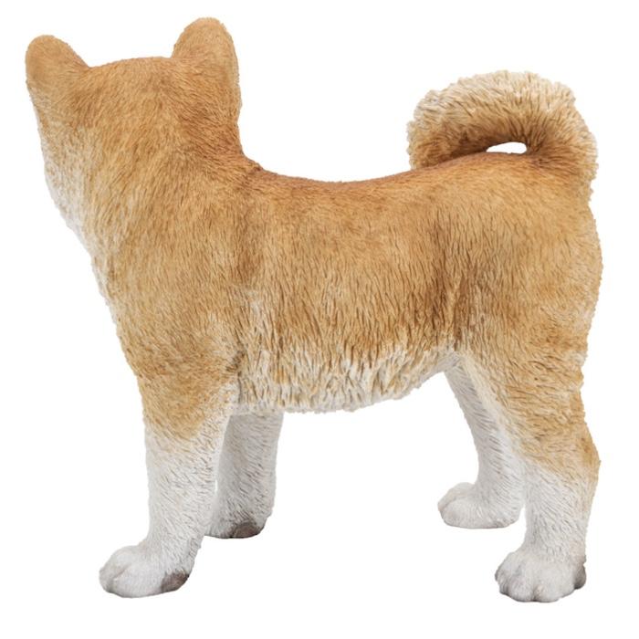 犬 置物 大型 動物 右向き秋田犬 大 かわいい 高さ34.8cm woobia