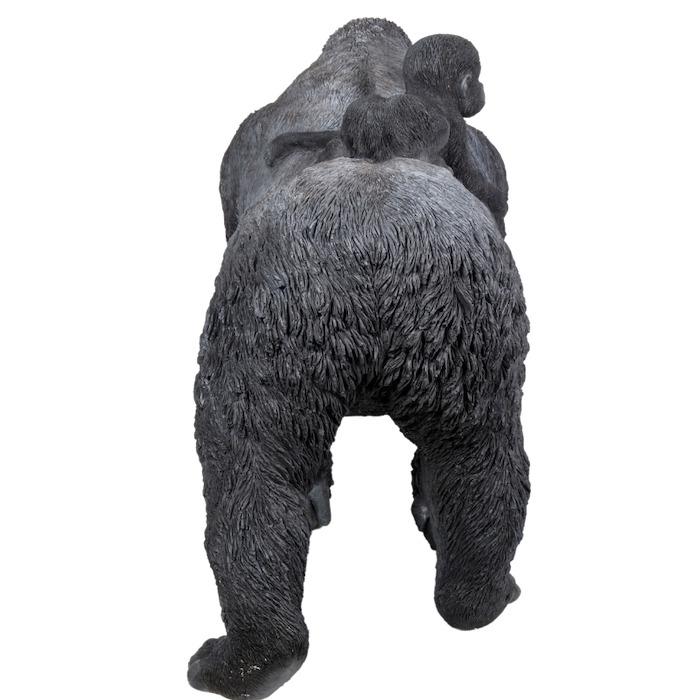 置物 動物 ゴリラ親子 特大 高さ106cm おしゃれ 大きい 玄関 インテリア 庭 ガーデン かわいい オブジェ 北欧 リアル 大型 面白い ウービア woobia |  | 04