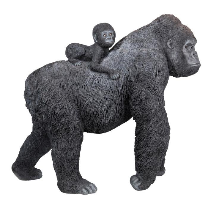 置物 動物 ゴリラ親子 特大 高さ106cm おしゃれ 大きい 玄関 インテリア 庭 ガーデン かわいい オブジェ 北欧 リアル 大型 面白い ウービア woobia |  | 05