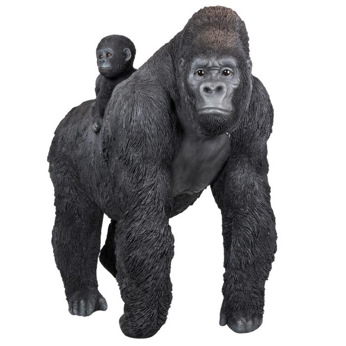 置物 動物 ゴリラ親子 特大 高さ106cm おしゃれ 大きい 玄関 インテリア 庭 ガーデン かわいい オブジェ 北欧 リアル 大型 面白い ウービア woobia |  | 07