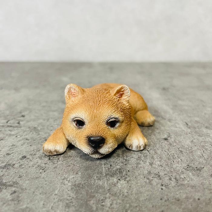 置物 犬 かわいい 動物 玄関 うつぶせ柴犬 グッズ おしゃれ インテリア 卓上 ガーデン 庭 woobia ウービア |  | 02